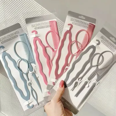 4 Pcs Magic Hair Styling Braiding Tools Hairpin Set 